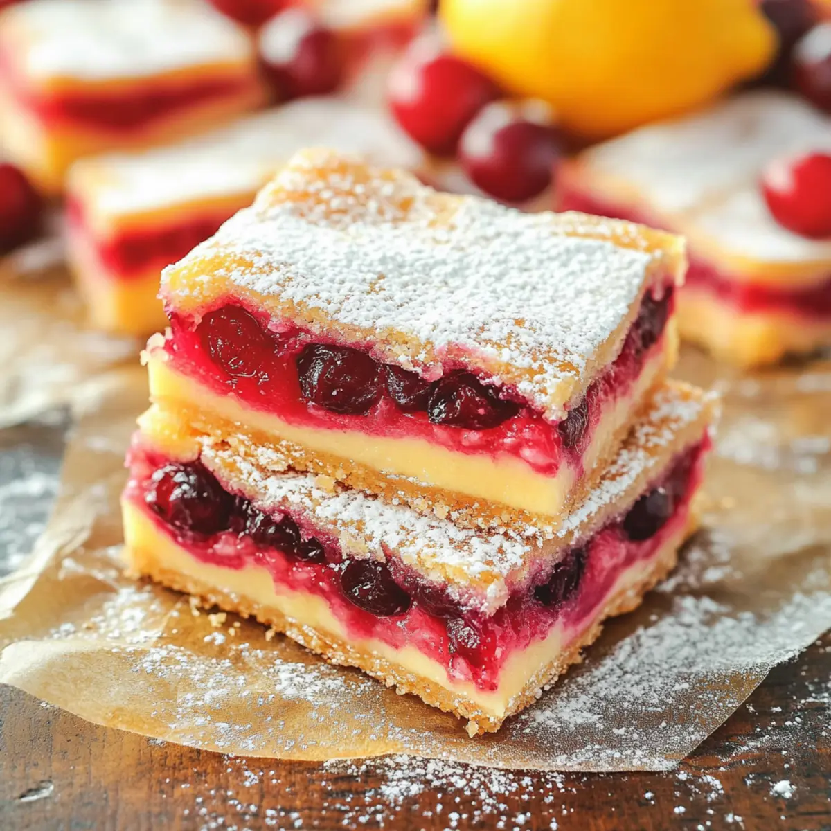 Cranberry Lemon Bars: A Zesty Delight for Your Holidays