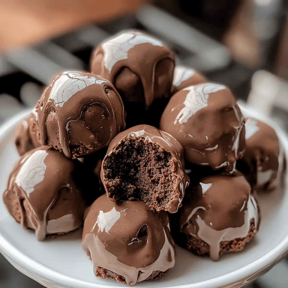 No-Bake Cottage Cheese Brownie Batter Protein Bites Delight