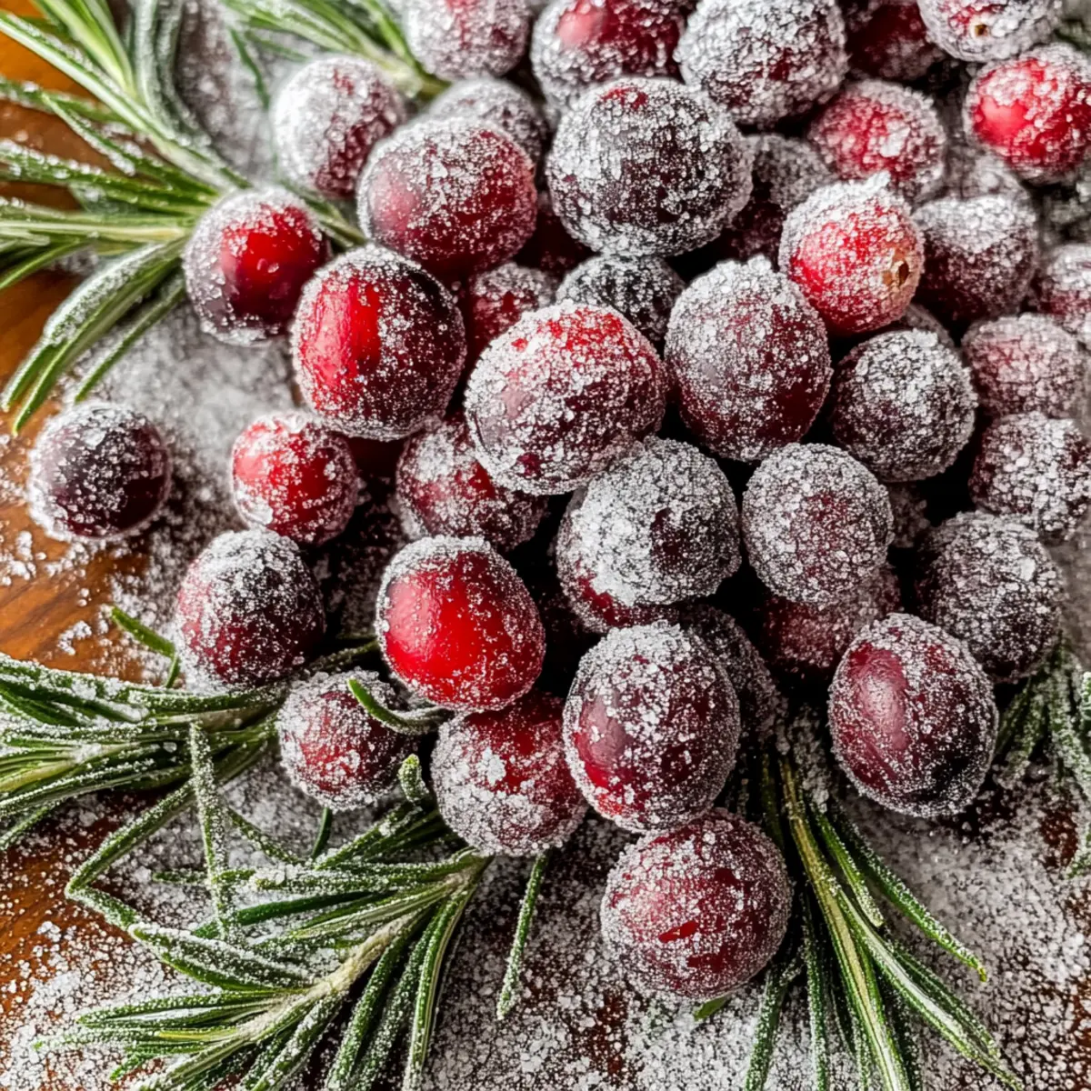Sugared Cranberries & Rosemary: Your Festive Table Makeover