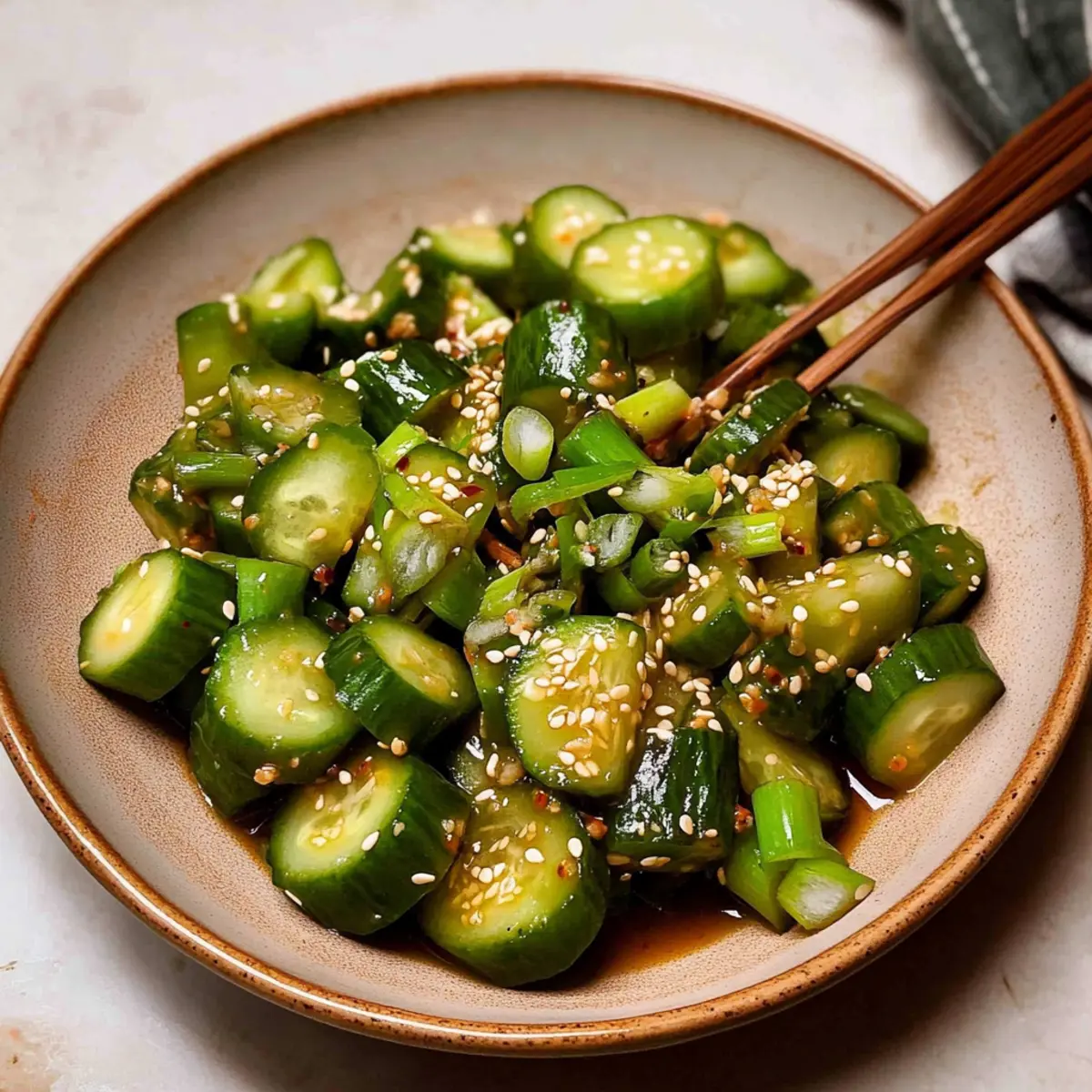 Delightfully Spicy Cucumber Salad for Quick Refreshment
