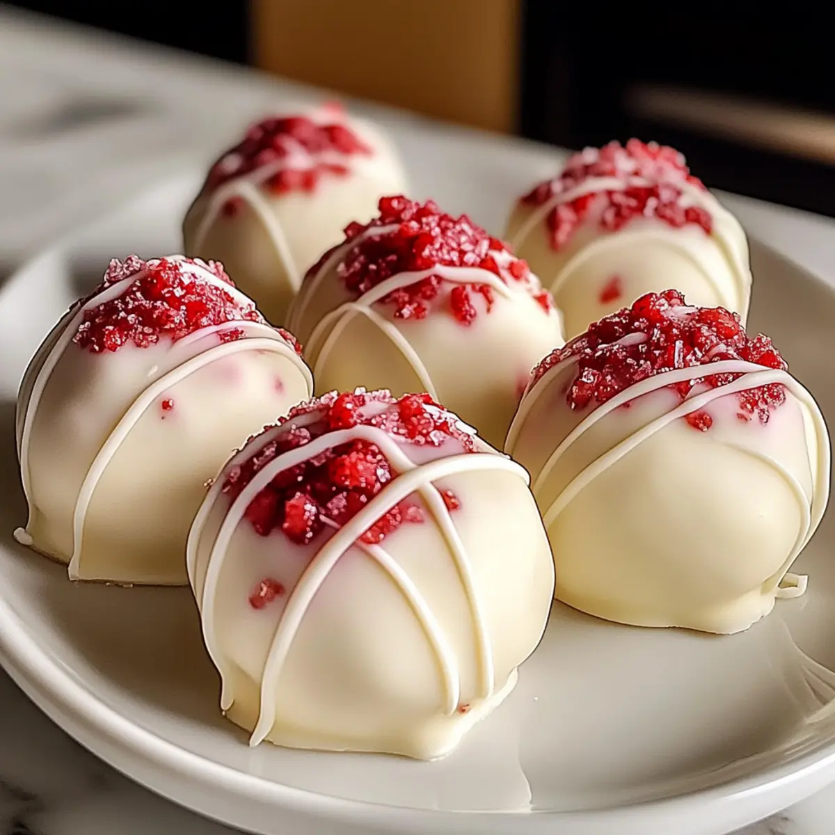 Irresistibly Creamy Strawberry Cheesecake Truffle Balls