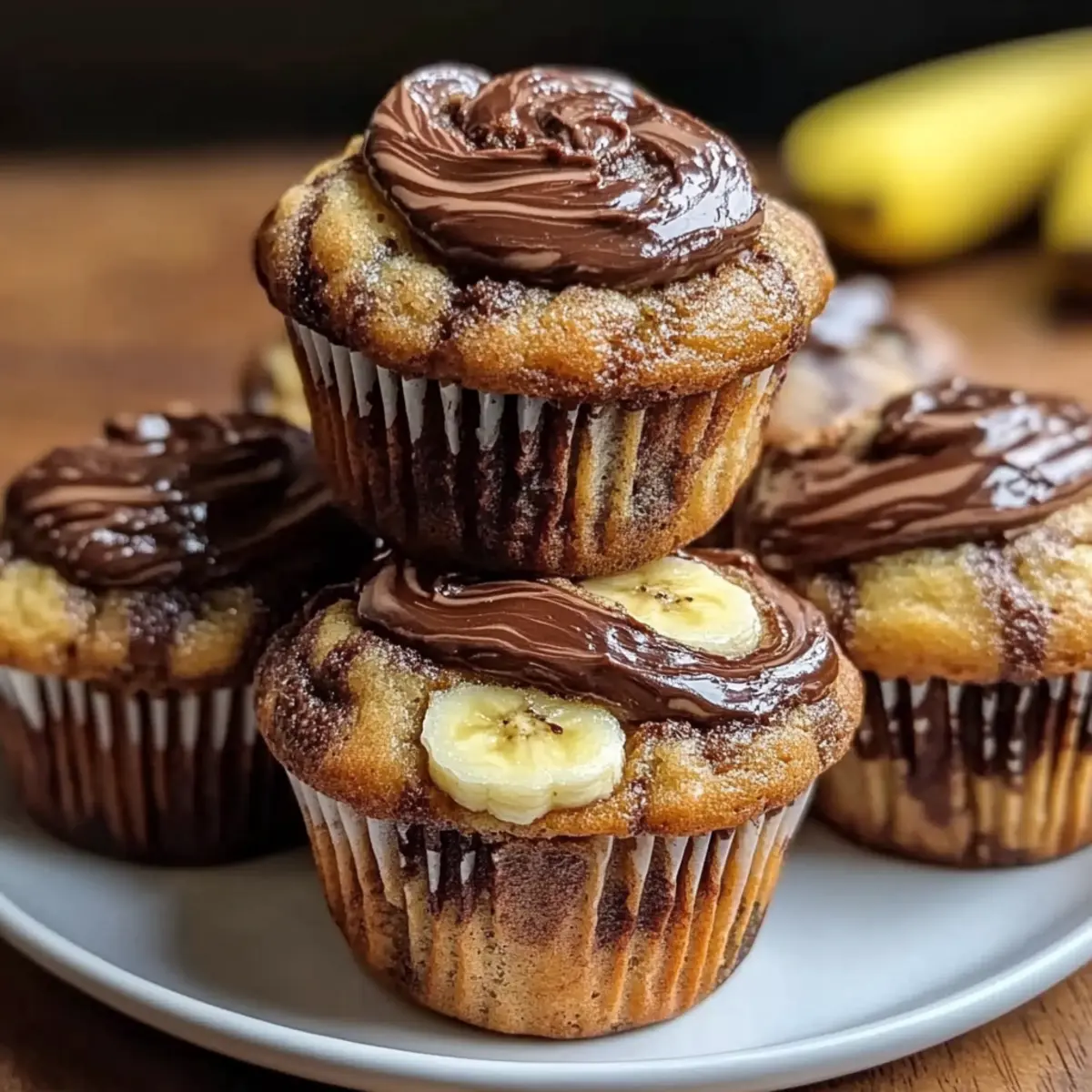 Nutella Banana Swirl Muffins That Will Blow Your Mind
