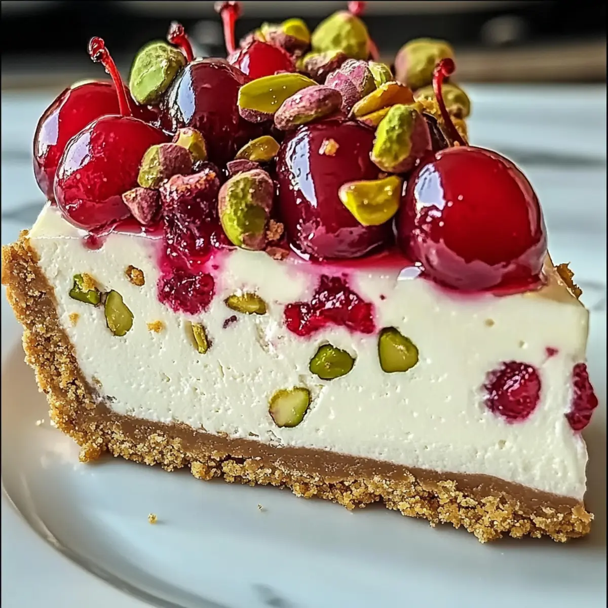 Delightful Cherry Pistachio Cheesecake for Memorable Moments
