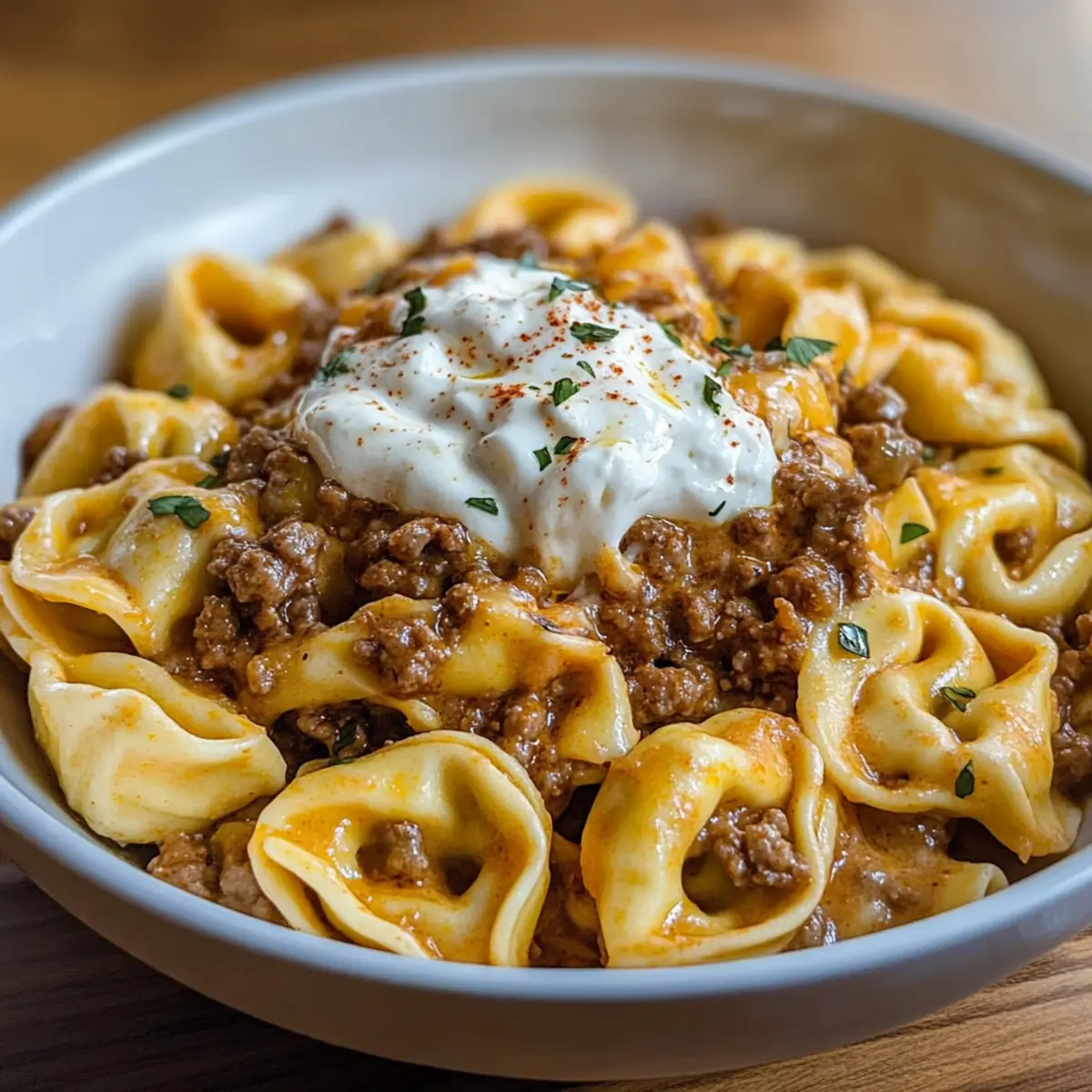 Cheesy Taco Tortellini Bowl: Quick & Comforting Family Delight