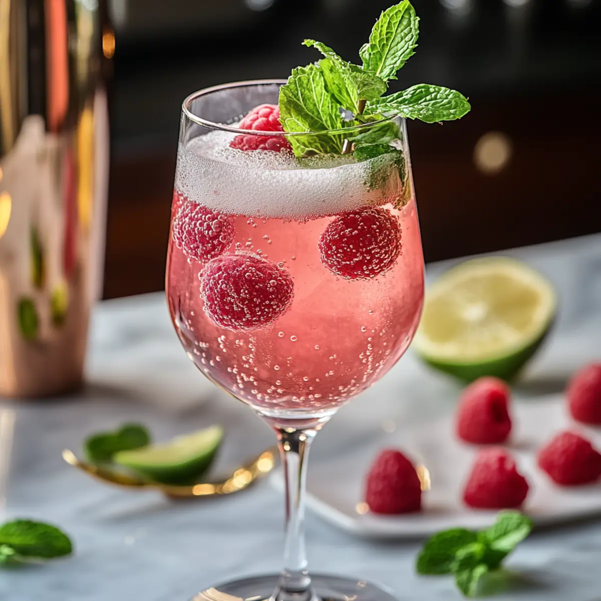 Sweet & Bubbly Raspberry Moscato Cocktail for Every Celebration