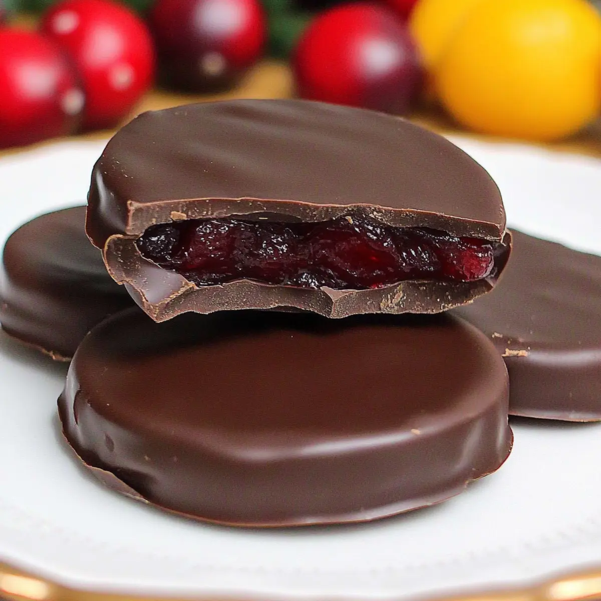 Chocolate Covered Cranberry Sauce Bites for a Sweet Surprise