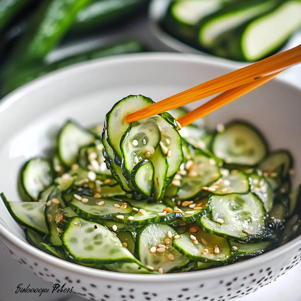 Japanese Cucumber Salad Sunomono – Refreshing Summer Delight