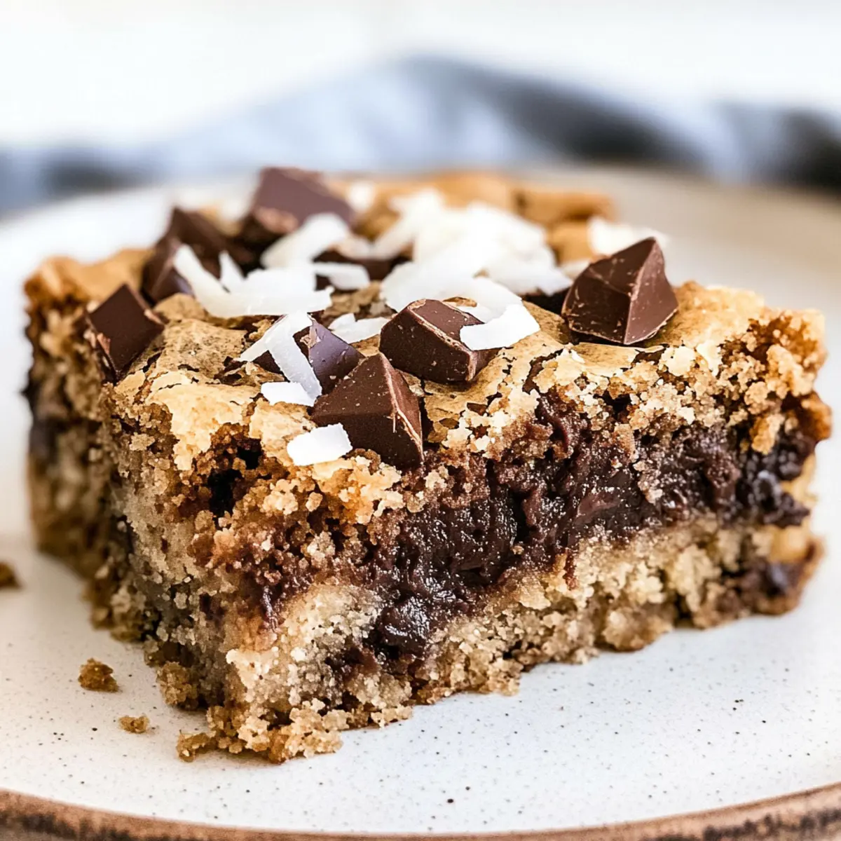 Decadent Chocolate Coconut Blondies You’ll Crave Again