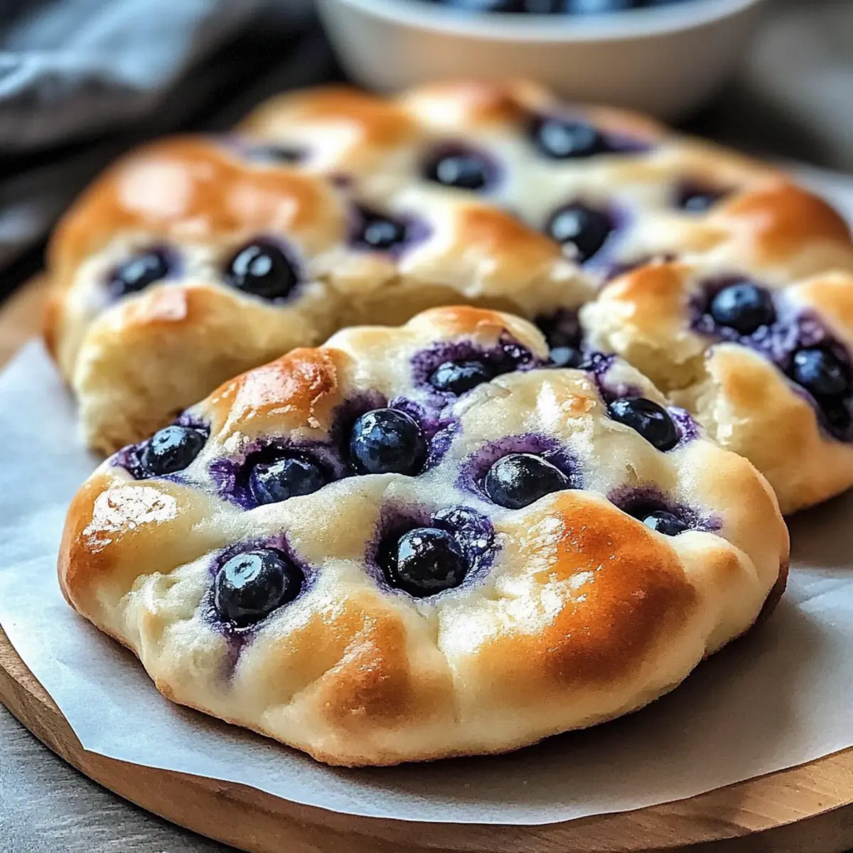 Delightful Fluffy Cottage Cheese Blueberry Cloud Bread Treat