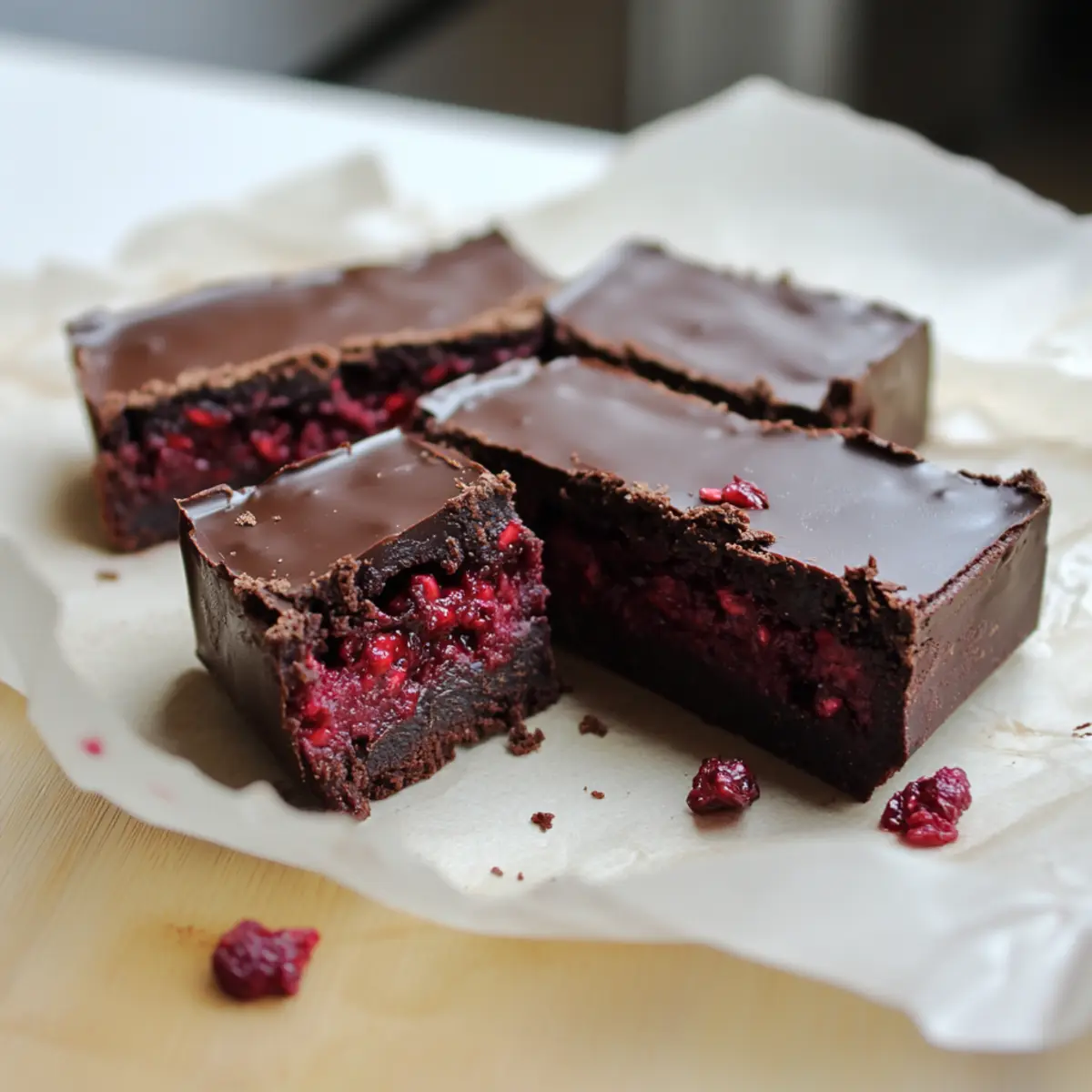 Chocolate Raspberry Protein Brownies for Guilt-Free Indulgence