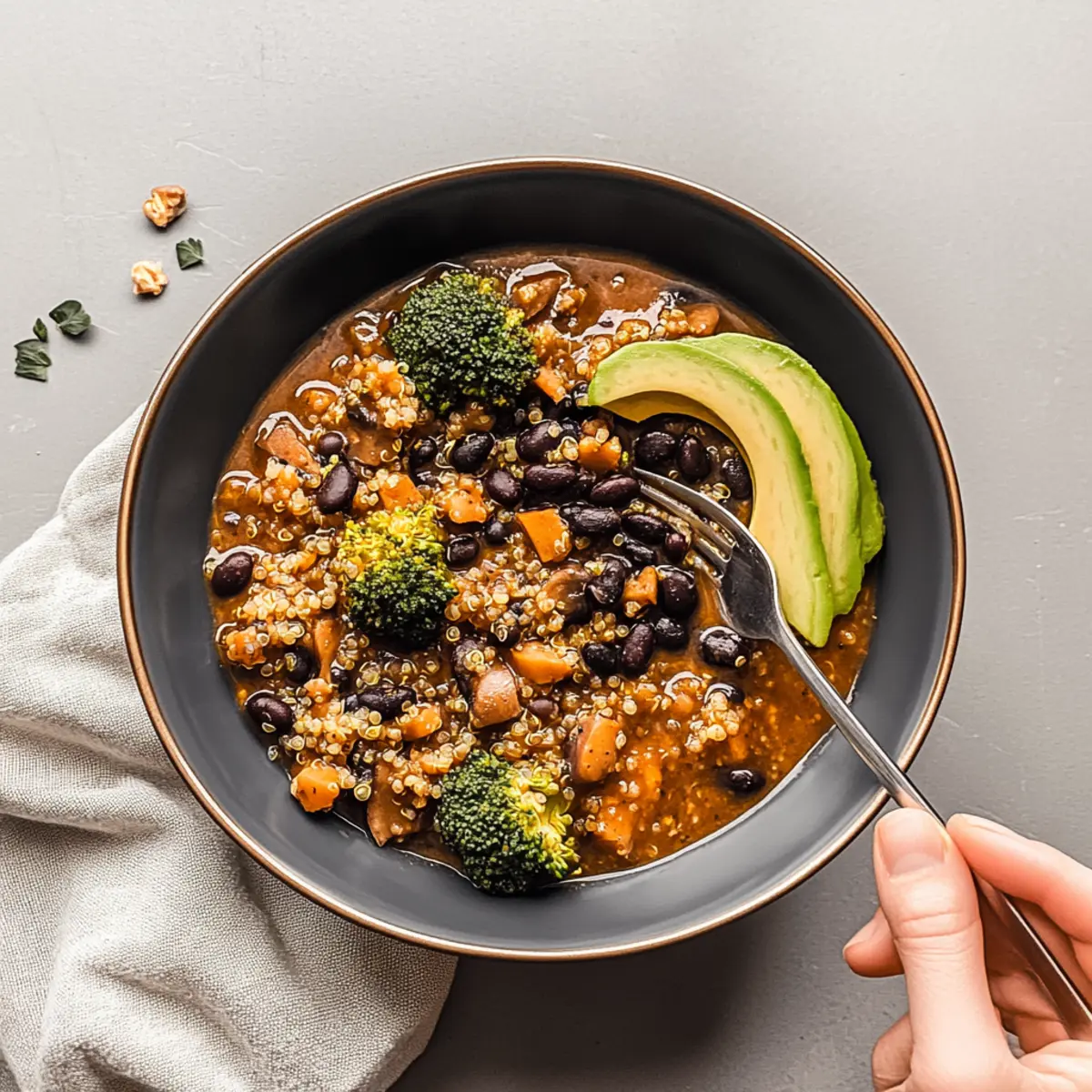 Protein Packed Black Bean and Lentil Soup for Cozy Nights