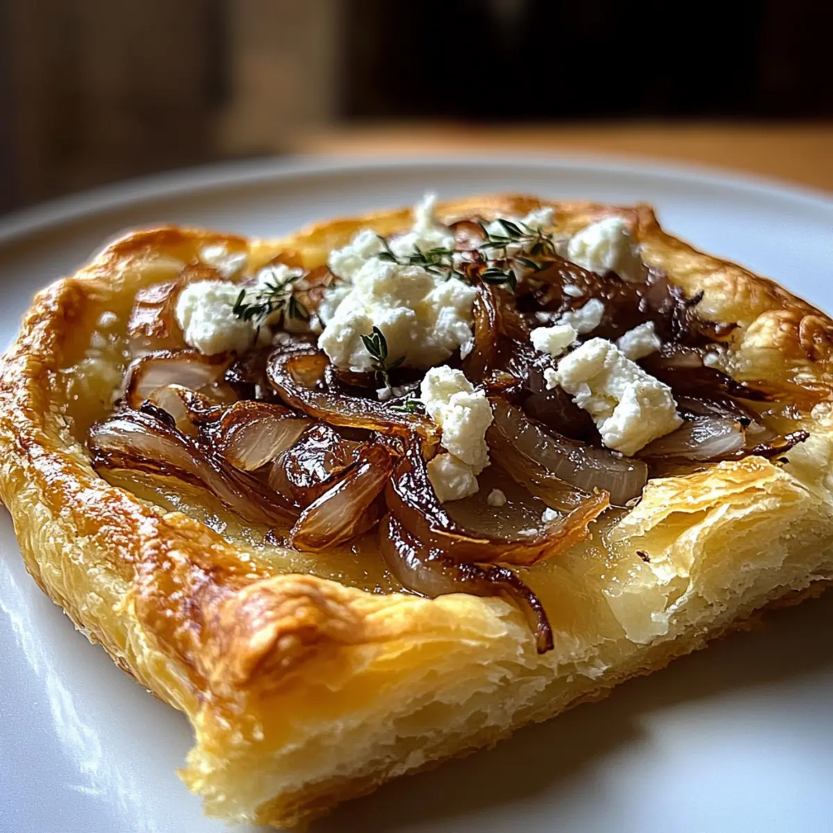 Sweet and Savory Caramelized Onion and Goat Cheese Tarts