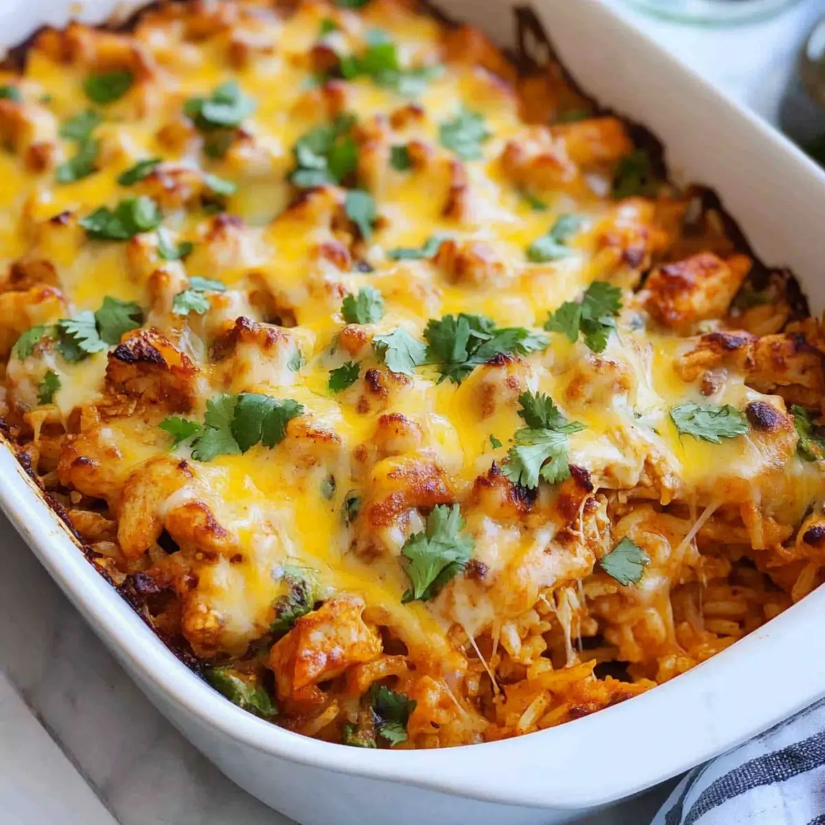 Chicken and Rice Queso Casserole Your Family Will Adore