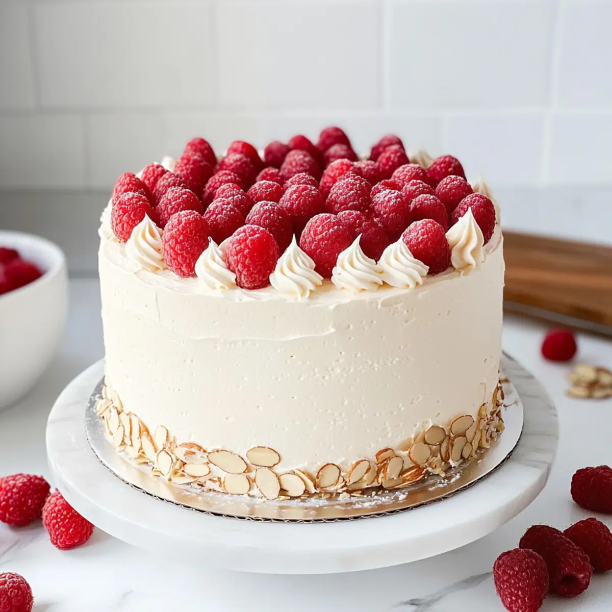 Delightful Raspberry Almond Cake: A Slice of Bliss