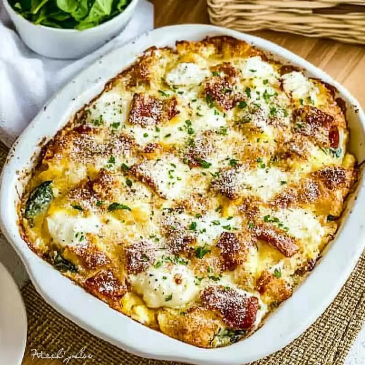 Everything Bagel Make Ahead Breakfast Casserole Bliss