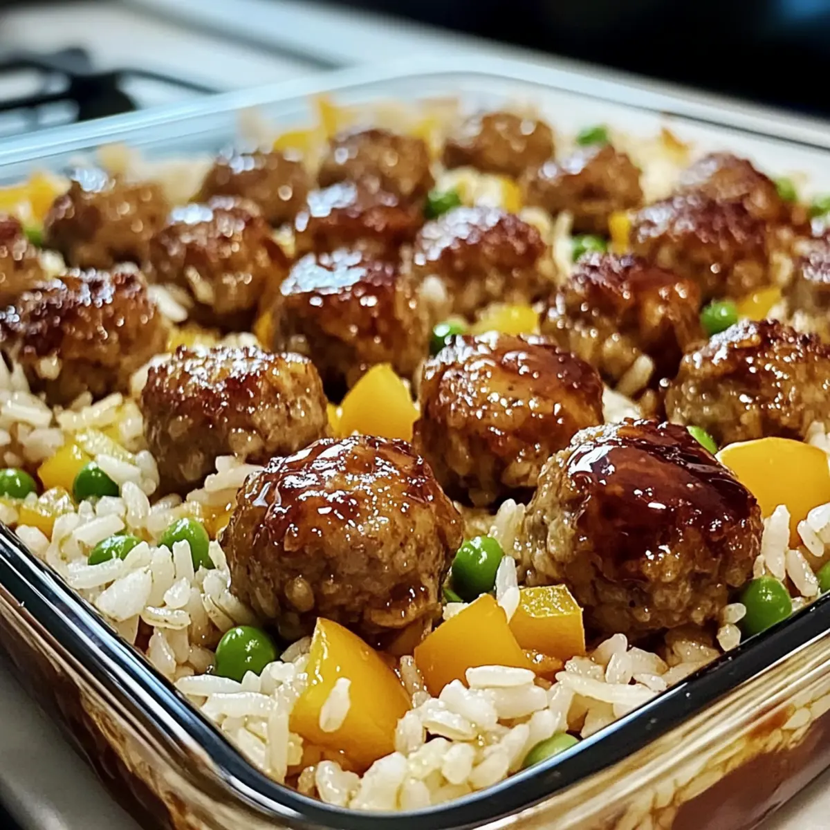 Honey Garlic Meatball Rice Bake: Comfort Food Magic Just for You
