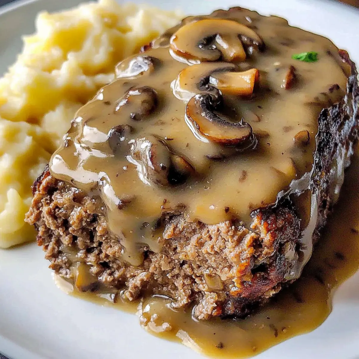 Mouthwatering Meatloaf with Mushroom Gravy for Cozy Nights