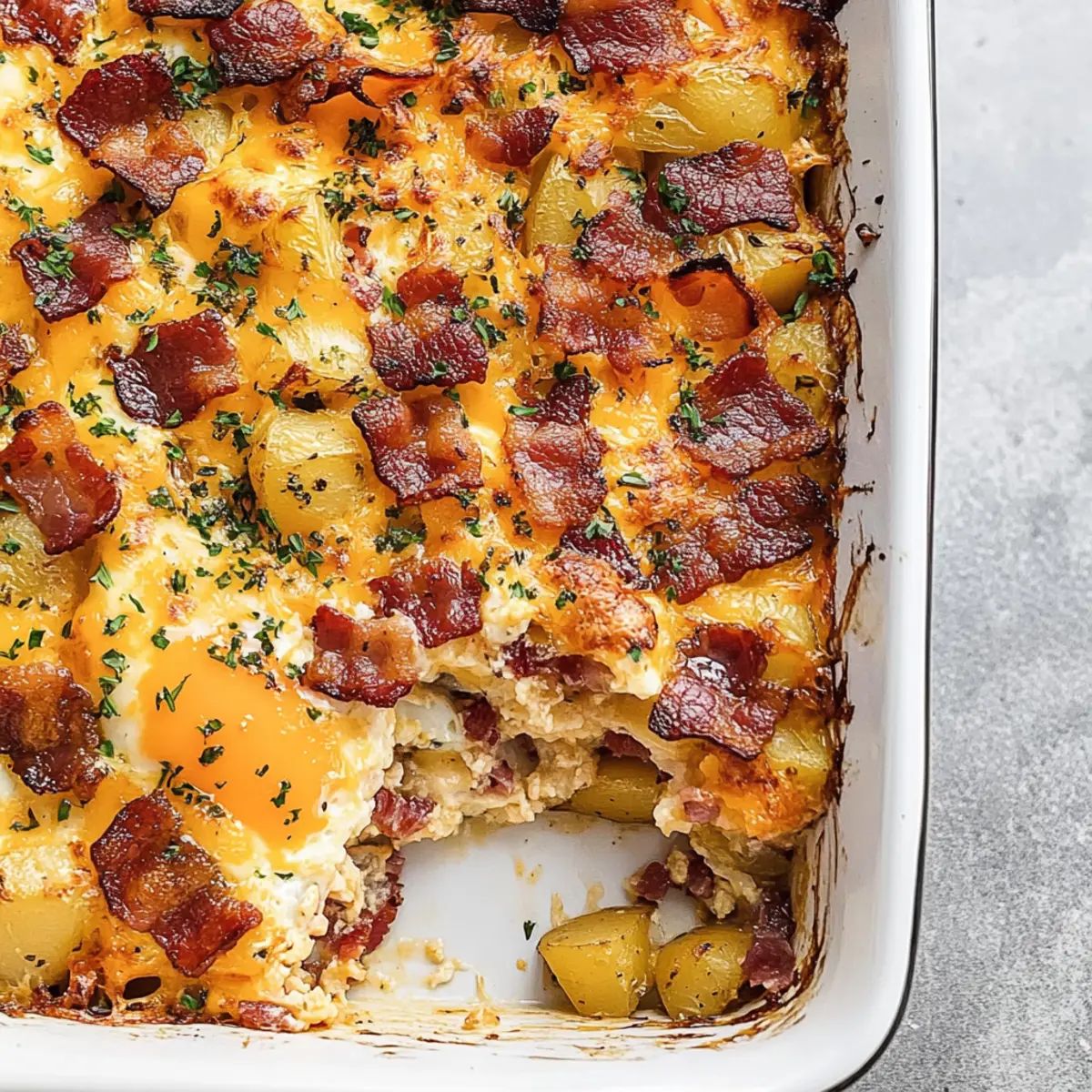 Cheesy Bacon Potato Breakfast Casserole Your New Brunch Favorite