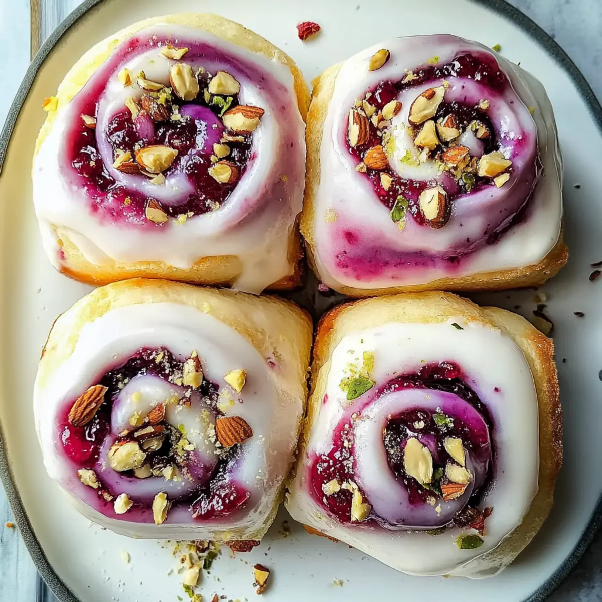 Raspberry and Rose Cheesecake Buns: A Floral Treat to Savor