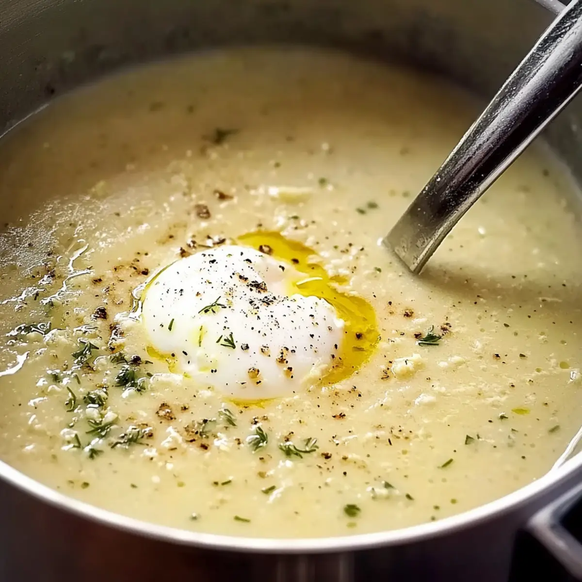Warm and Cozy Traditional Country French Style Garlic Soup