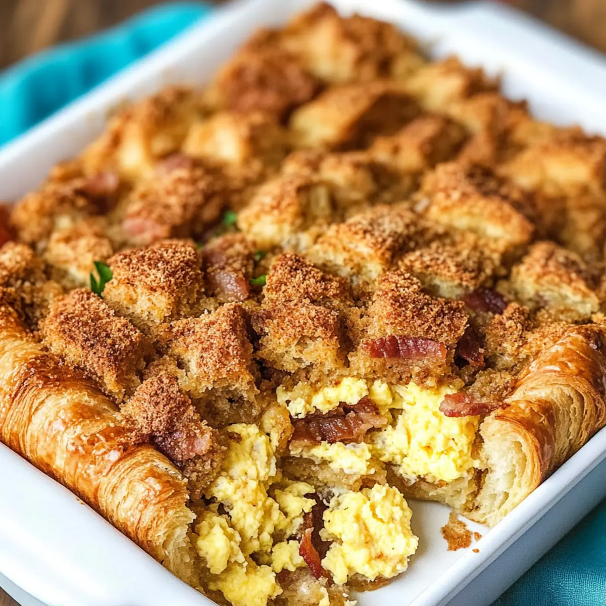 Overnight Cinnamon Baked French Toast Casserole Bliss