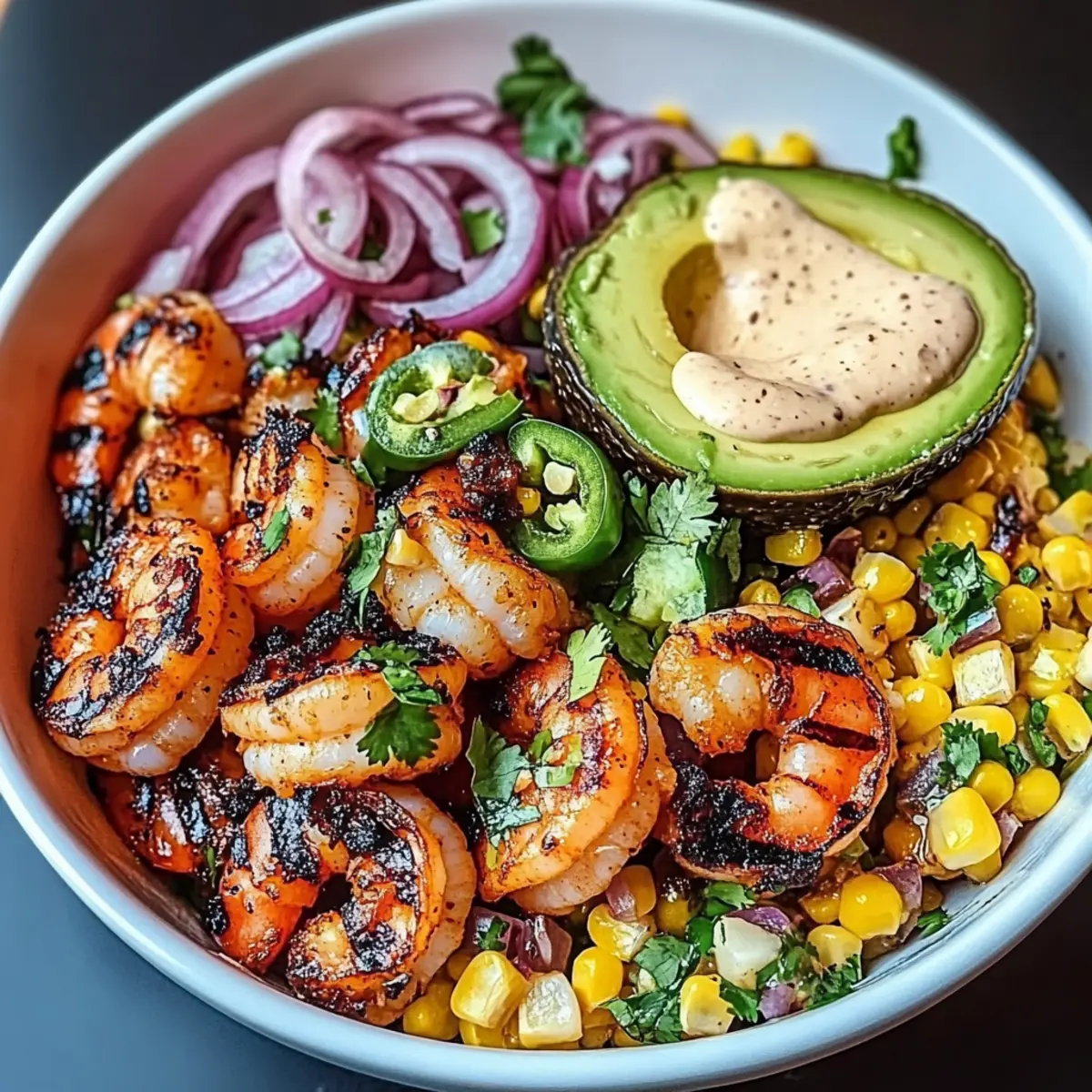Grilled Shrimp Bowl with Avocado: A Tasty Healthy Delight