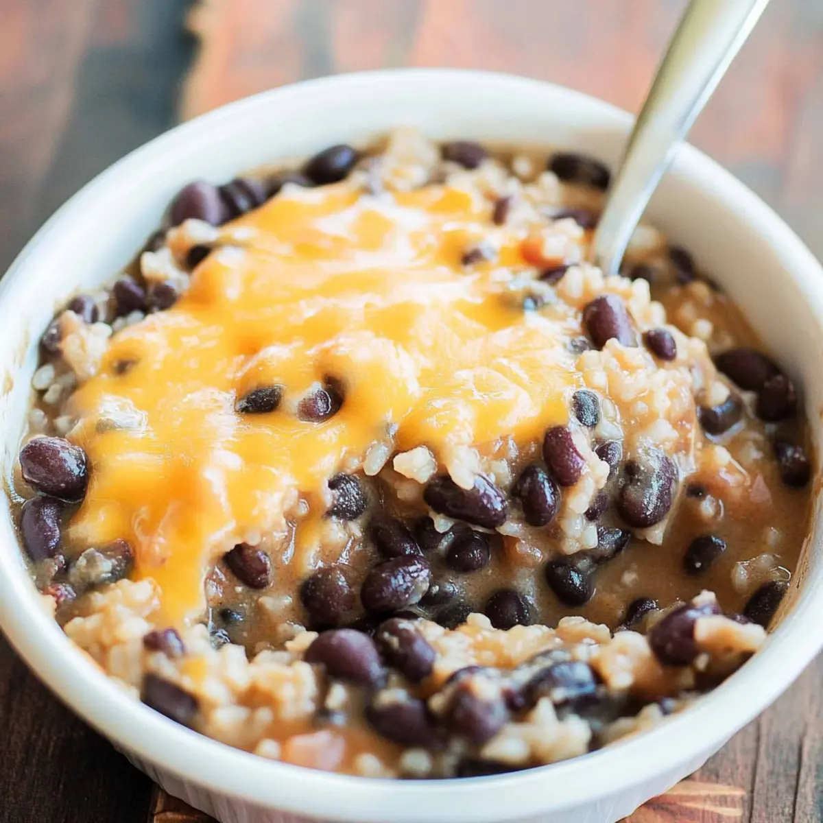 Creamy Cheesy Black Beans and Rice for Quick Comfort