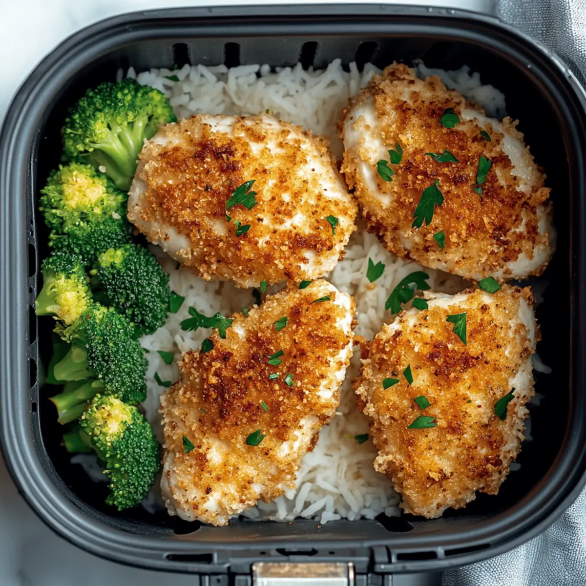 Crispy Air Fryer Parmesan Crusted Chicken You’ll Love