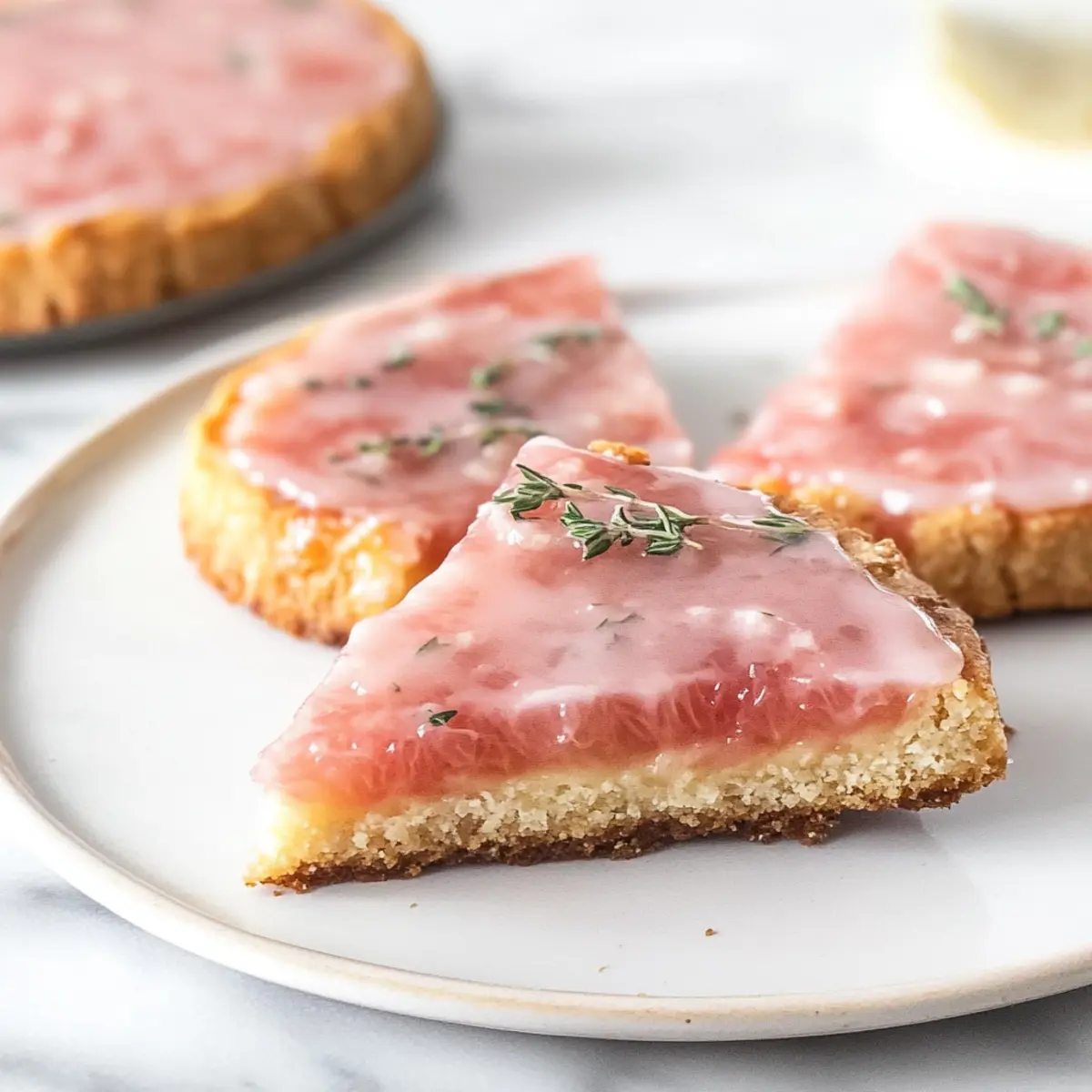 Lovely Pink Grapefruit and Thyme Vegan Shortbread Bliss