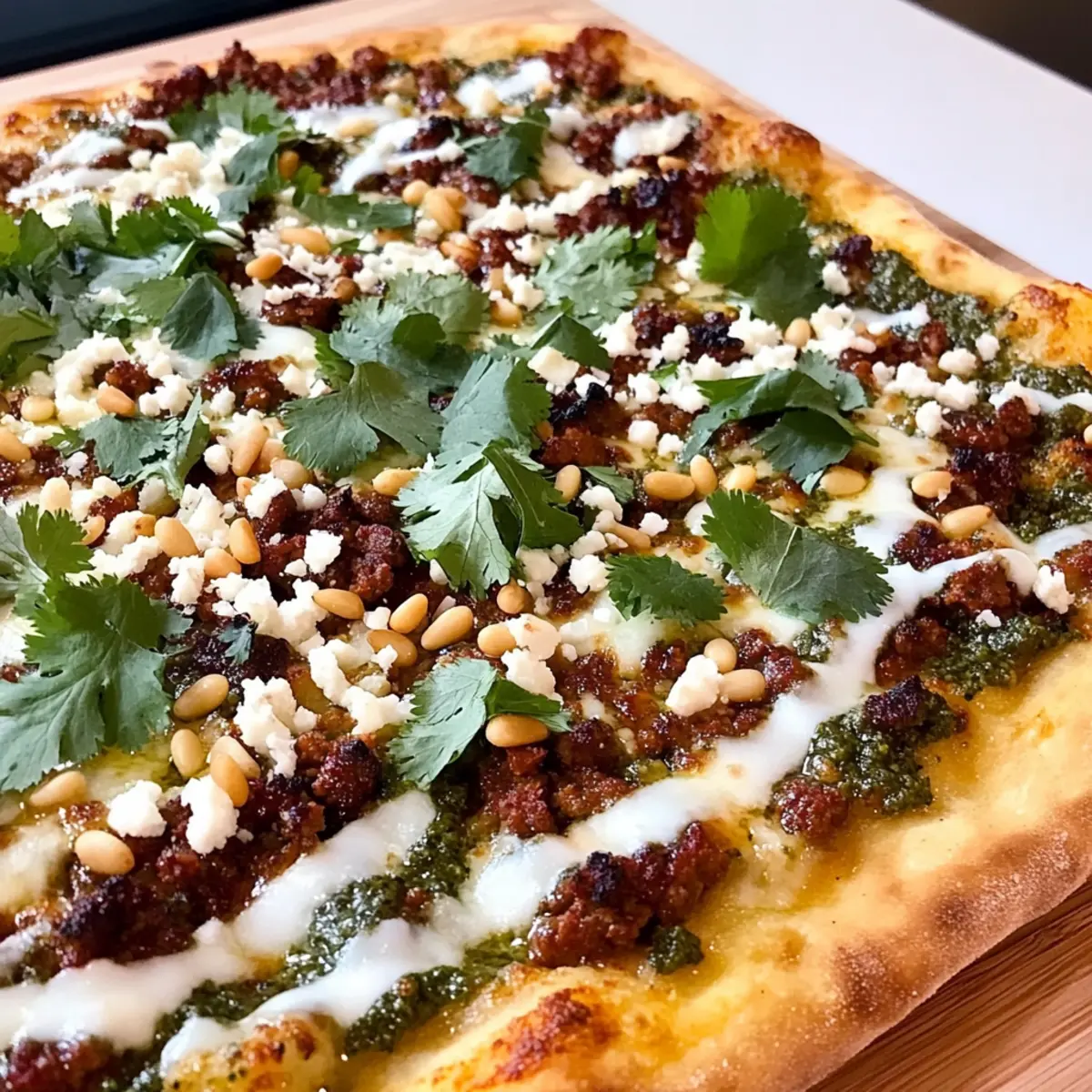 Flavor-Packed Mexican Pizza with Fresh Cilantro Pesto