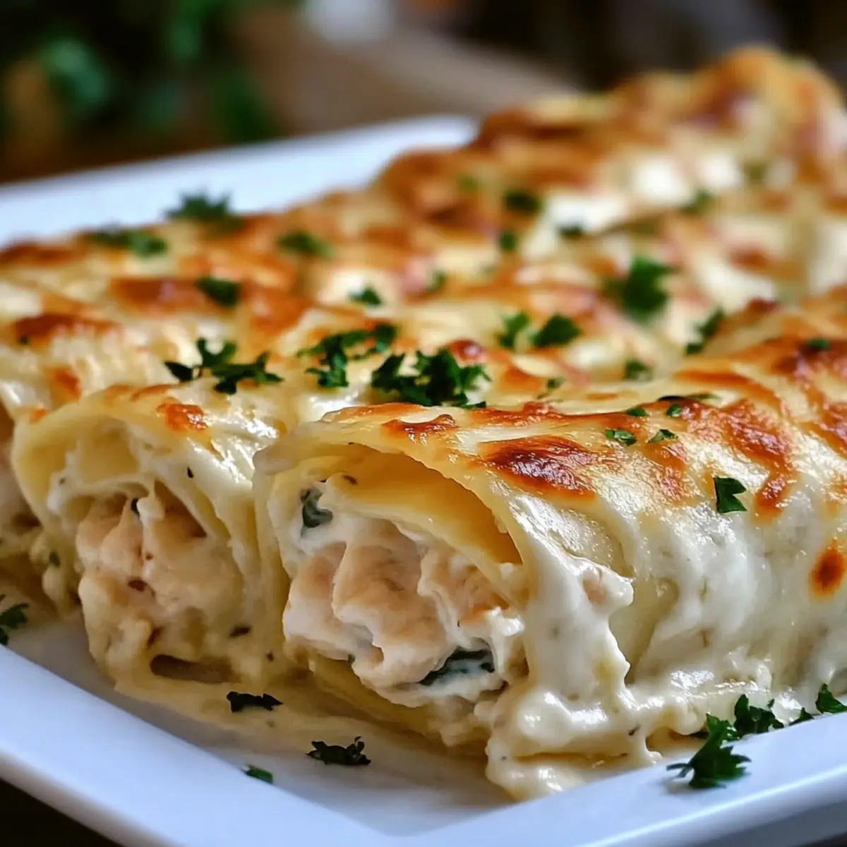Delicious Chicken Alfredo Lasagna Rolls for Comfort Food Lovers