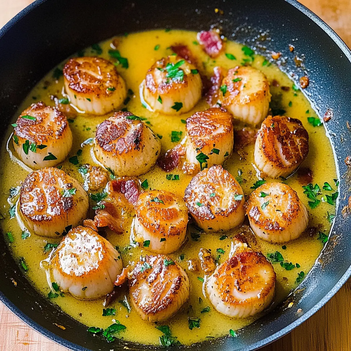 Bacon Scallops with Lemon Butter Sauce: A Flavorful Delight