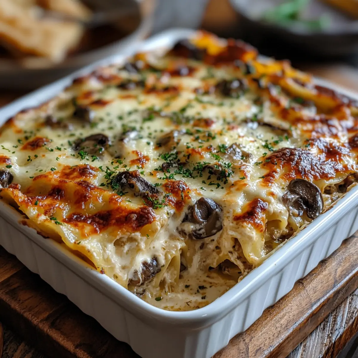 Creamy Mushroom Lasagna – An Italian Comfort Classic