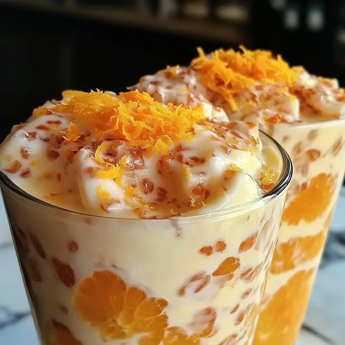 Refreshing Coconut Orange Glow for a Tropical Dessert Escape