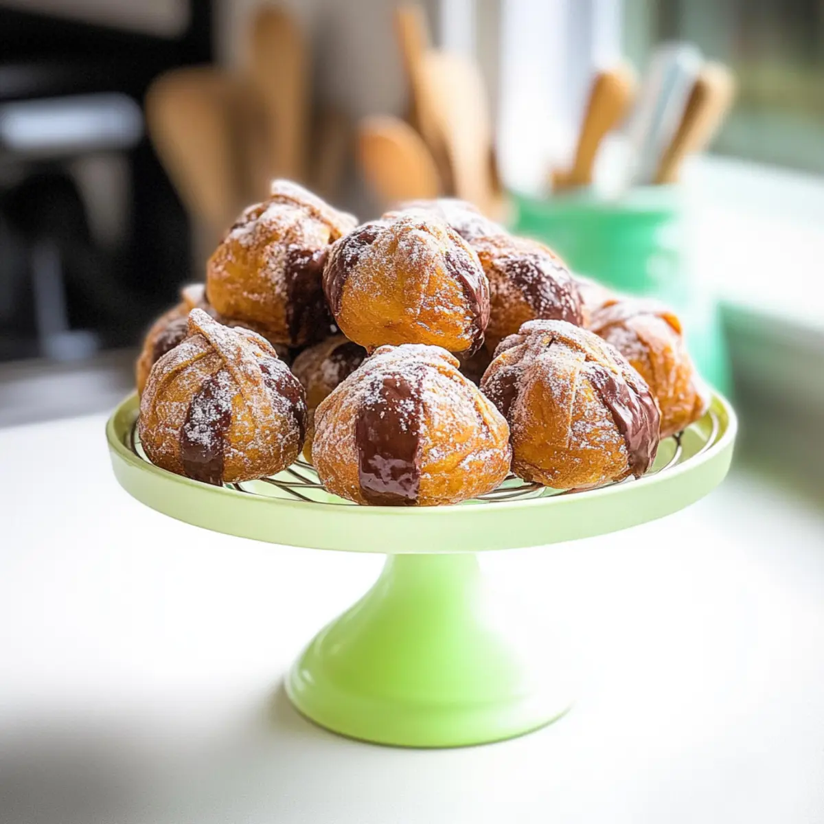 Hot Cross Bun Doughnuts Stuffed with Chocolate Bliss