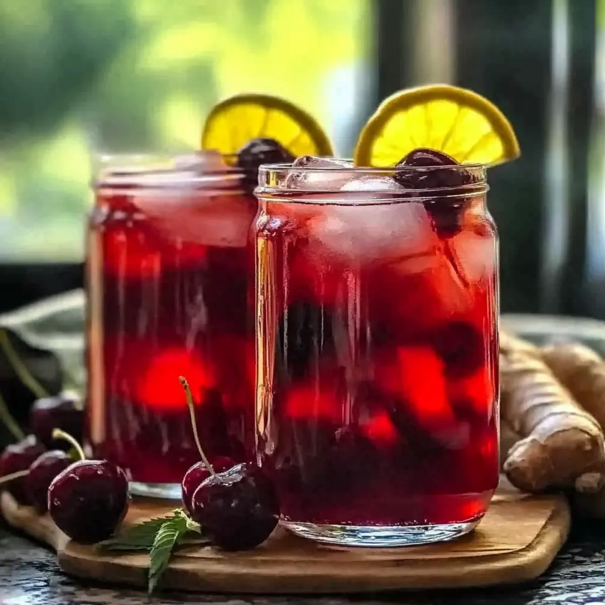 Revitalize Your Summer with Cherry Ginger Iced Tea Bliss