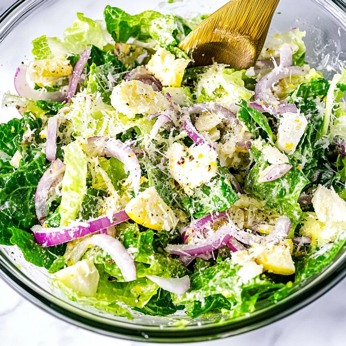 Zesty Lemon Parmesan Lettuce Salad You’ll Love in Minutes