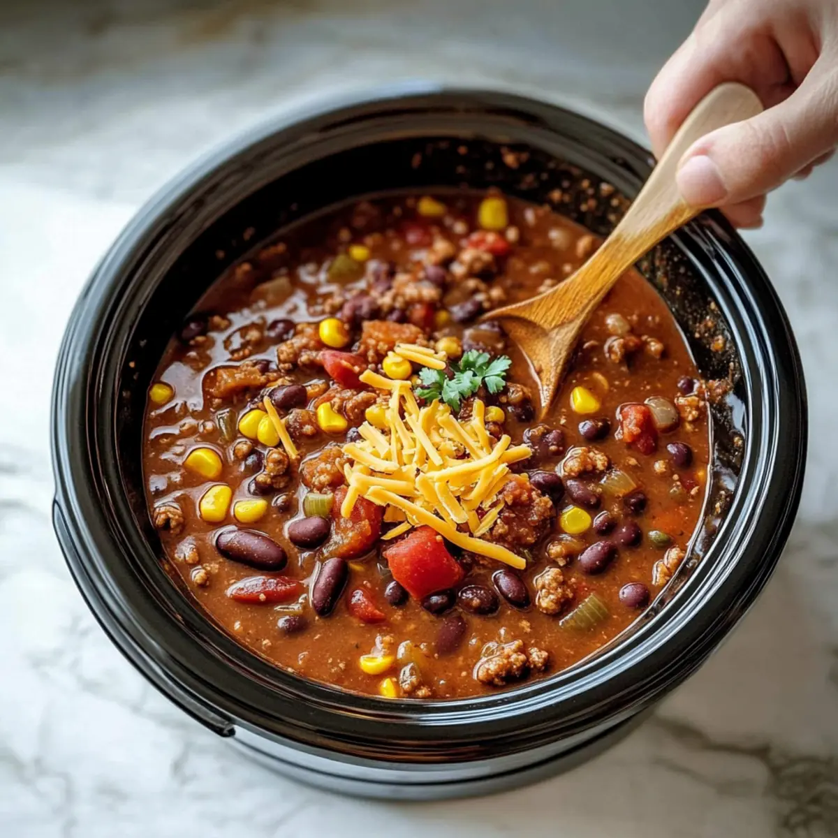 Cozy Up with Hearty Crockpot Cowboy Chili Delight