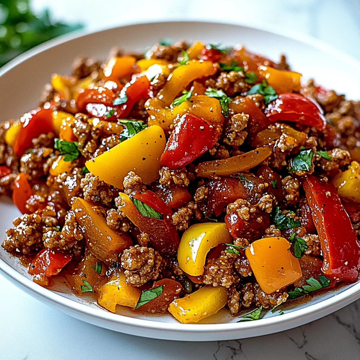 Savory Ground Turkey and Peppers for a Quick Flavor Boost