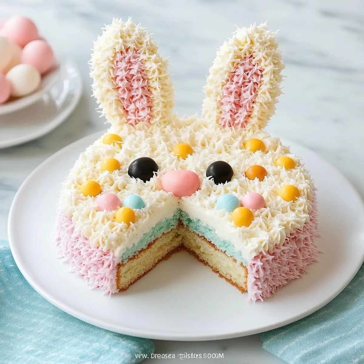 Bunny Cupcake Pull-Apart Cake for a Sweet Easter Surprise