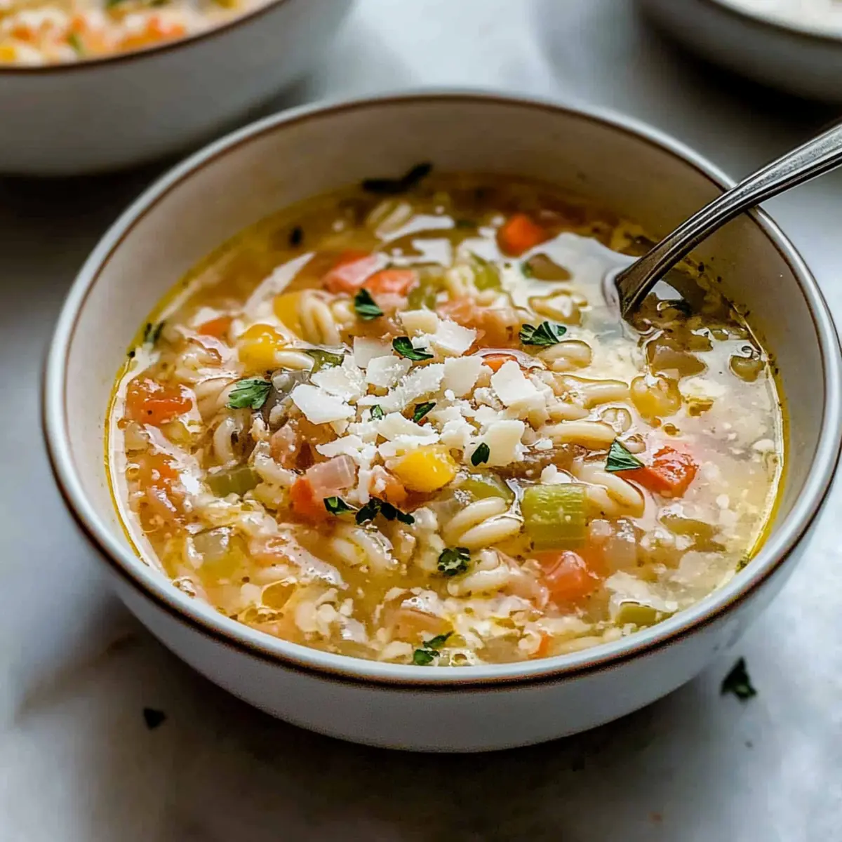 Cozy Parmesan Chicken Pastina Soup for Heartwarming Comfort