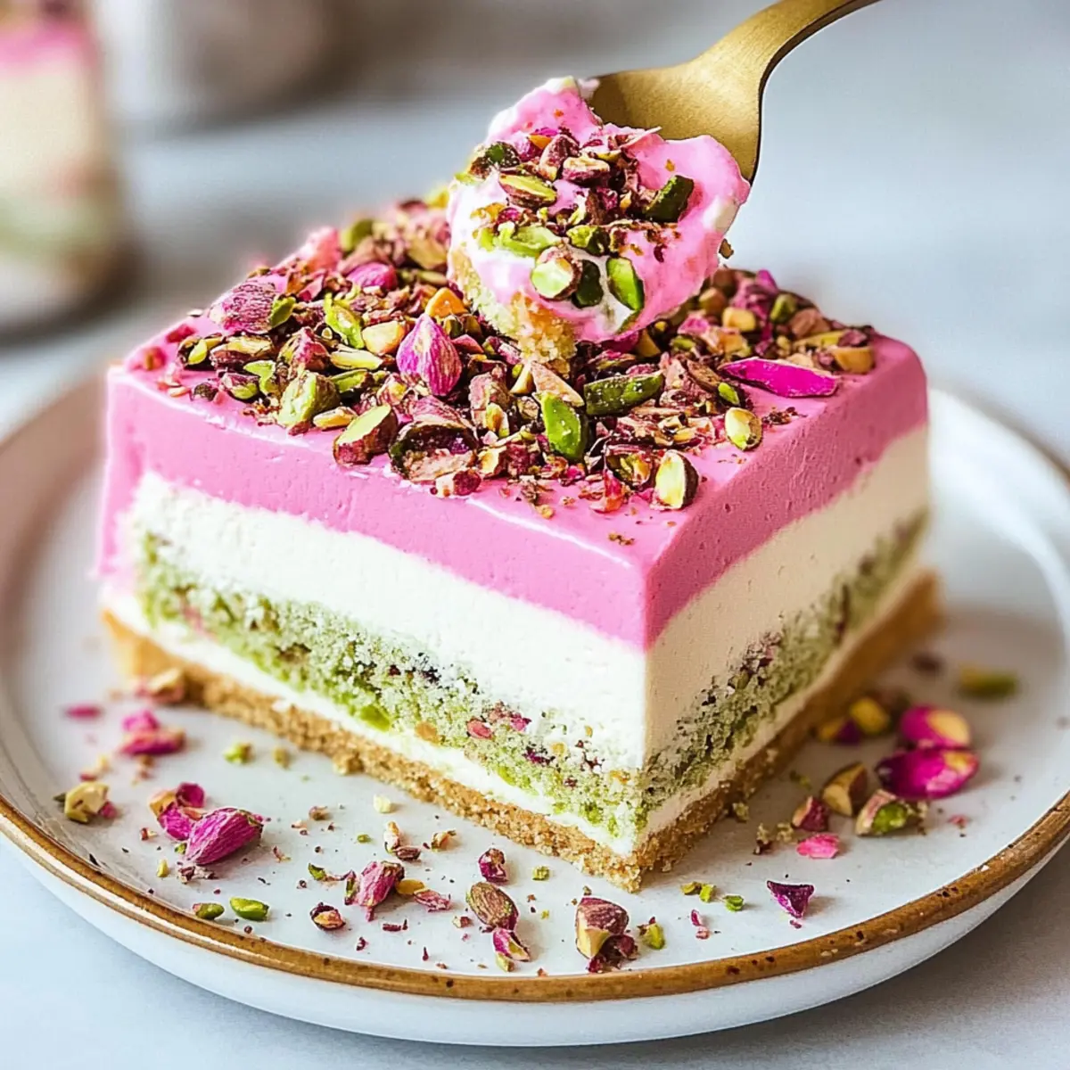 Delightful Pistachio Rose Milk Cake for Sweet Moments