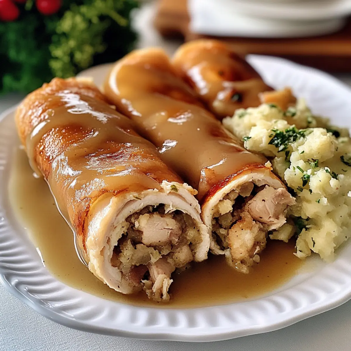 Savory Turkey Roll Ups with Stuffing for Cozy Family Dinners