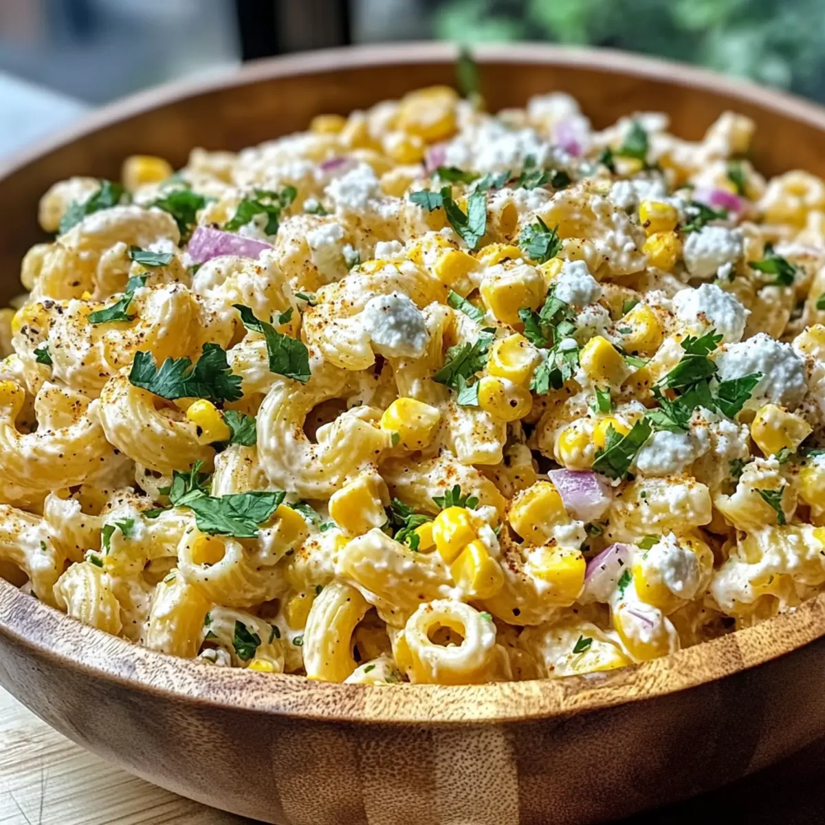 Creamy Elote Pasta Salad Recipe with a Twist of Flavor