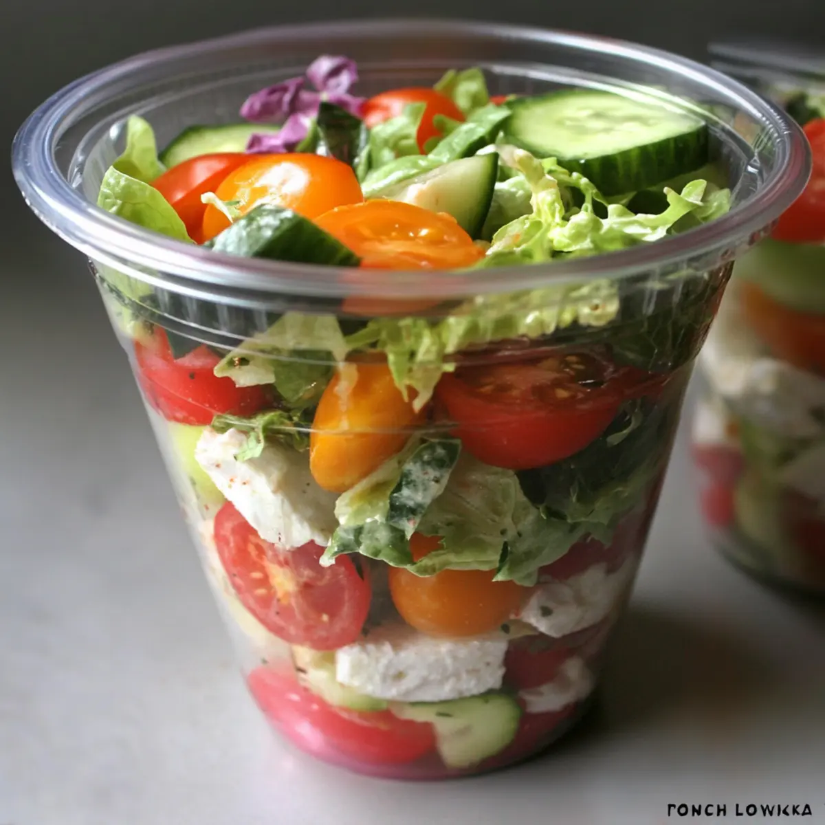 Chopped Salad in a Cup – Crunchy, Portable Flavor Bliss
