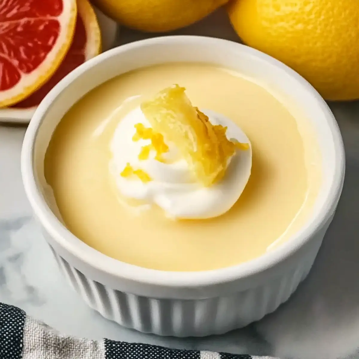 Bright and Silky Lemon Custard That Melts in Your Mouth