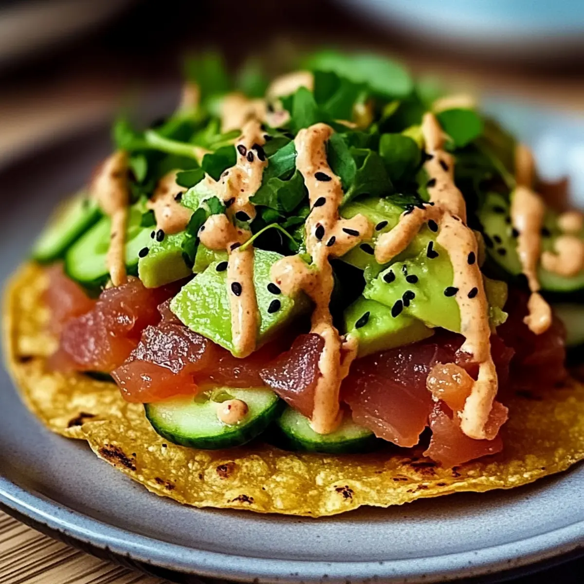 Savor Spicy Tuna Tartare Tostadas for a Flavorful Twist