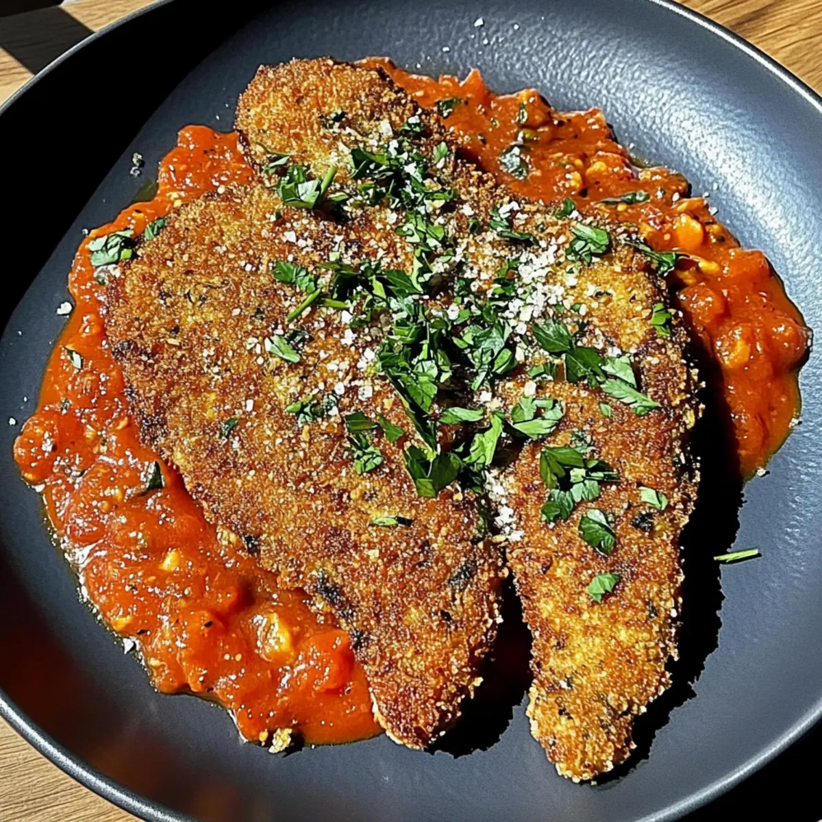 Crispy Eggplant Schnitzel with Tomato Sauce You’ll Love