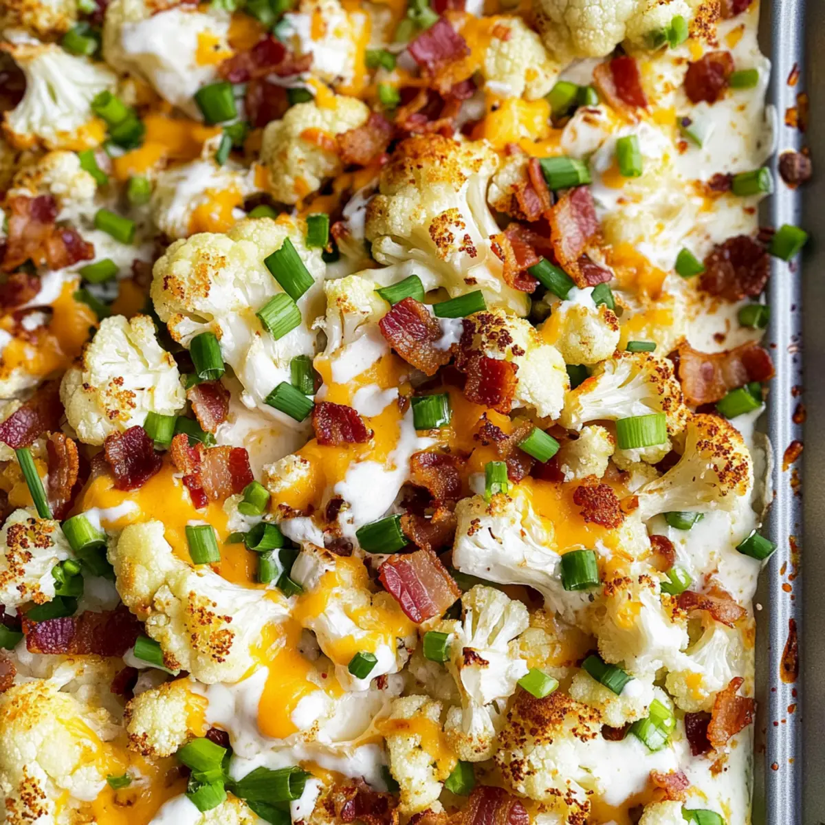 Loaded Roasted Cauliflower Recipe for Crispy Comfort Food Delight
