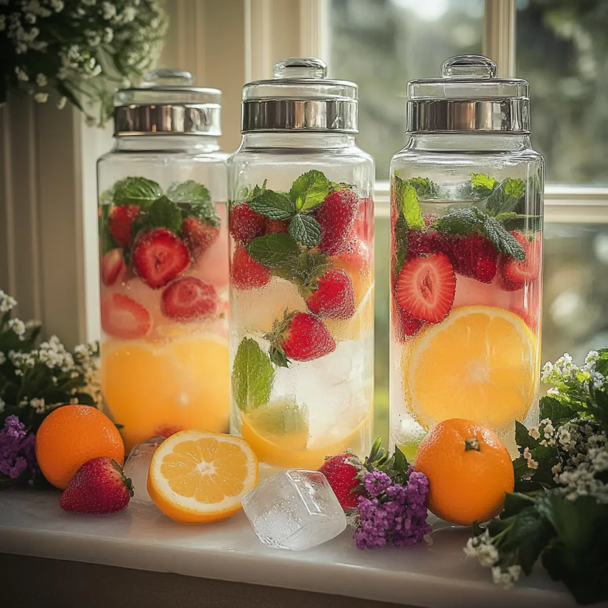 Fruit Infused Wedding Water: Refreshing Elegance for Your Day